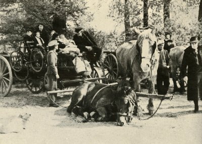 Belgiske flygtninge på vej, 1939-1940, 1941. af Unbekannt