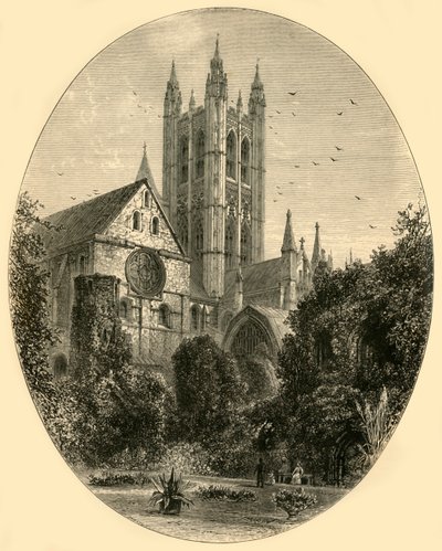 Bell Harry Tower, Canterbury Cathedral, 1890. af Unbekannt