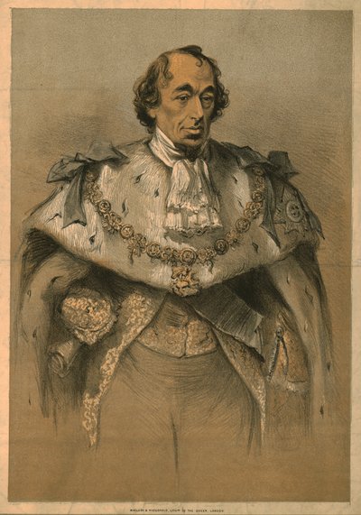 Benjamin Disraeli, c1870. af Unbekannt
