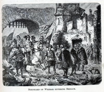 Bernhard af Weimar på vej ind i Breisach, 1882 af Unbekannt