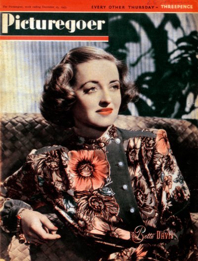 Bette Davis 1908-1989, amerikansk skuespillerinde, 1943 af Unbekannt