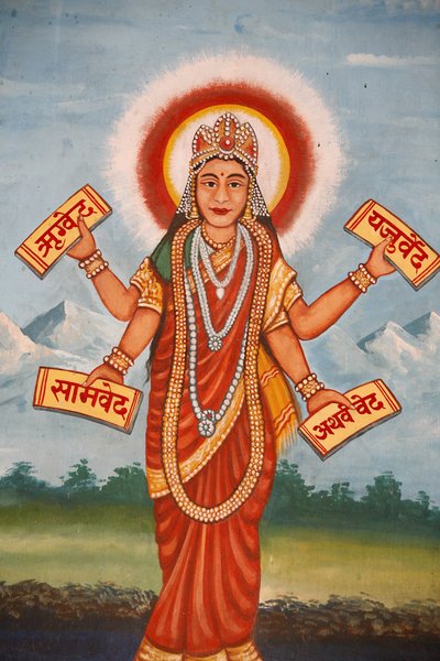 Bhagavad-Gita Hindu Scripters, Kathmandu, Nepal af Unbekannt