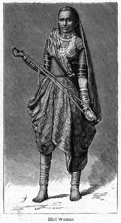 Bhil kvinde, 1886 af Unbekannt