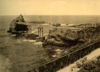 Biarritz - The Rock of the Virgin, c1930. af Unbekannt