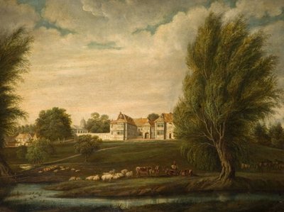 Birdingbury Hall, Warwickshire, 1800. af Unbekannt