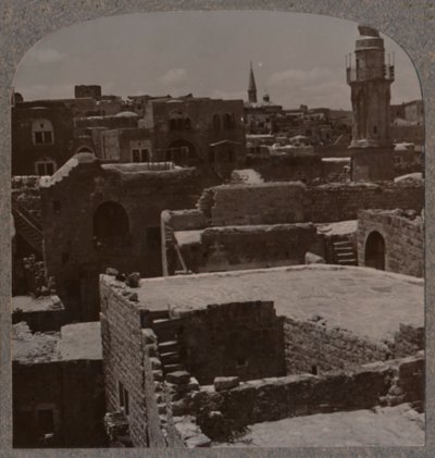 Lydda i fugleperspektiv, c1900 af Unbekannt