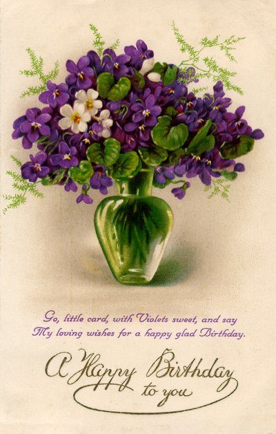 Fødselsdagskort, c1900-1929 af Unbekannt