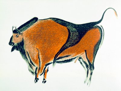 Bison, kopi af et palæolitisk hulemaleri i Altamira, det nordlige Spanien, 1913 af Unbekannt