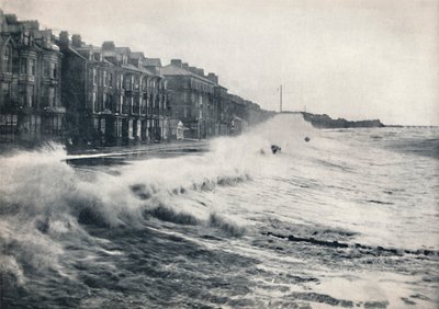 Blackpool - A Rough Day, 1895 af Unbekannt