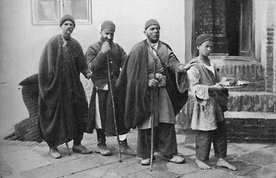 Blinde tiggere fra Teheran, Persien, 1902 af Unbekannt