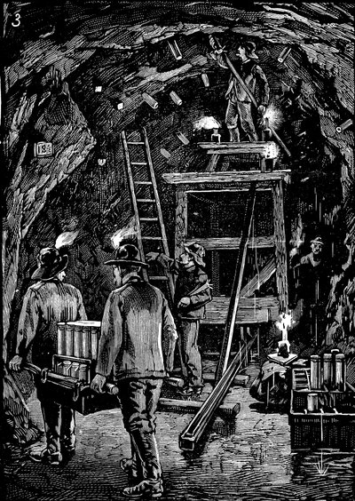 Sprænge Flood Rock i luften, 1885 af Unbekannt