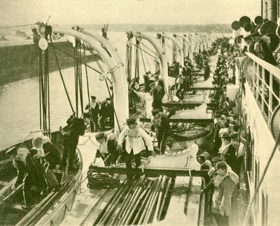 Boat Drill Aboard the Aquitania., c1930. af Unbekannt