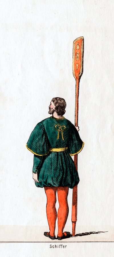 Bådsmand, kostumedesign til Shakespeares skuespil, Henry VIII, 1800-tallet af Unbekannt