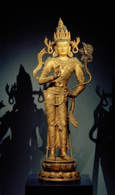 Bodhisattva Maitreya / skulptur, 11. – 12. Århundrede af Unbekannt