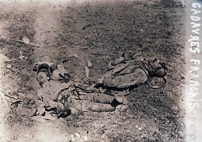 Lig af døde franske soldater, c1914-c1918 af Unbekannt
