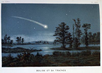 Bolide og dets tog, 1870 af Unbekannt