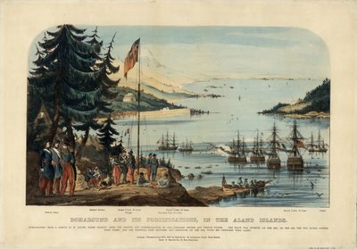 Bomarsund og dets fæstningsværker, på Ålandsøerne 1854, 1854 af Unbekannt