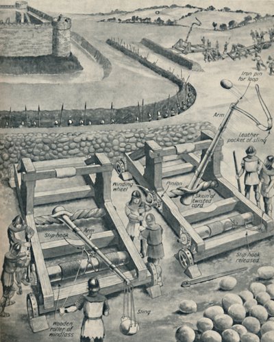 Bombardering af et fort i Saxon Times, c1934 af Unbekannt