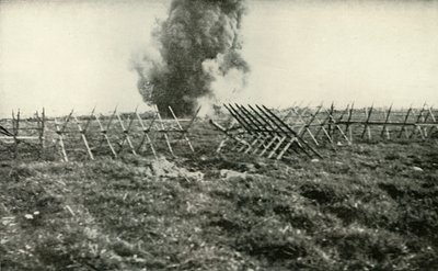 Bombardering af de tyske skyttegrave, 1919. af Unbekannt