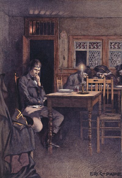 Bonaparte i 1792 som en gæst på en seks-sous-restaurant i Paris, 1896 af Unbekannt