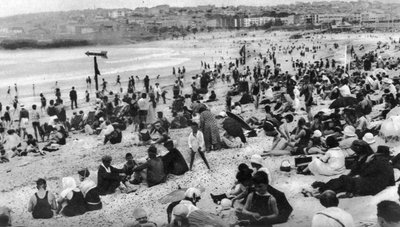 Bondi Beach, Sydney, New South Wales, Australien, c1924 af Unbekannt