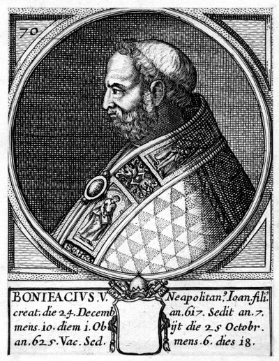 Bonifatius V, pave af den katolske kirke af Unbekannt