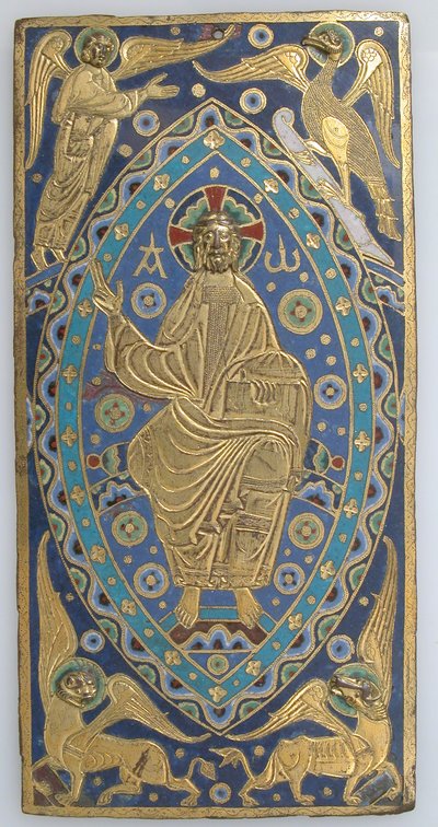 Bogomslagstavle med Kristus i Majestæt, fransk, ca. 1200. af Unbekannt