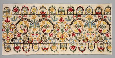 Border Strips of a Skirt, 1600-1700-tallet. af Unbekannt