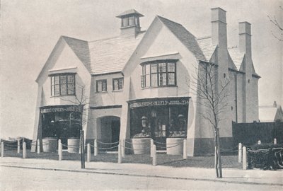 Bournville: to af landsbybutikkerne, af WA Harvey, c1900 1901-1902 af Unbekannt