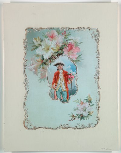 Dreng med buket roser, 1880–1910 af Unbekannt