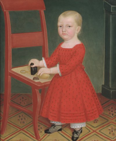 Dreng med blond hår, ca. 1840-50. af Unbekannt