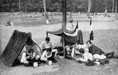 Drengecamping, Berlin, Tyskland, 1922 af Unbekannt