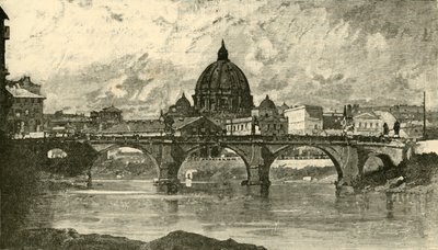 St. Angelos bro, Rom, 1890. af Unbekannt