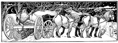 Hjembringer Juleloggen, 1883 af Unbekannt