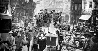 British Expeditionary Force i Rouen, Frankrig, Første Verdenskrig, 1914 af Unbekannt