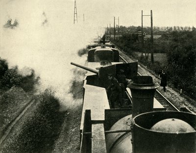 Britisk flådes pansrede tog, Første Verdenskrig, 1914, c1920. af Unbekannt