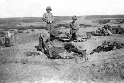 British Army C Company Cooking, Mesopotamien, WWI, 1918 af Unbekannt