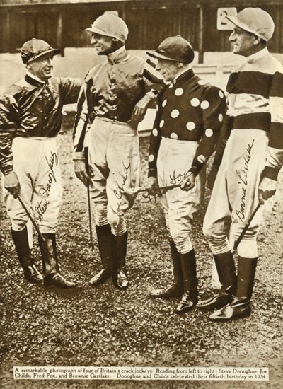 Britiske jockeyer, 1934, 1935. af Unbekannt