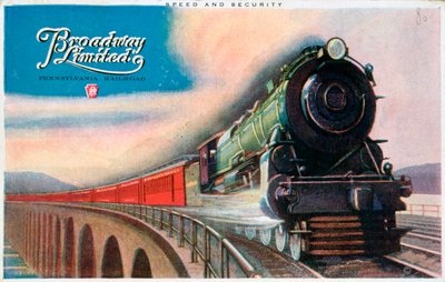 Broadway Limited, Pennsylvania Railroad, 1927 af Unbekannt