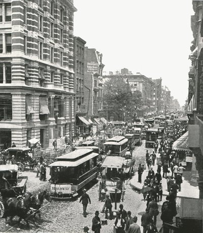 Broadway, New York, USA, 1895. af Unbekannt