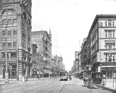 Broadway, nord for Chestnut Street, St. Louis, Missouri, USA, c1900. af Unbekannt