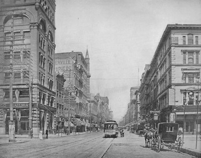 Broadway, nord for Chestnut Street, St. Louis, c1897. af Unbekannt