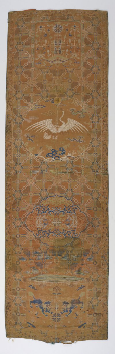 Brokadepanel, Qing-dynastiet, 1700-tallet. af Unbekannt