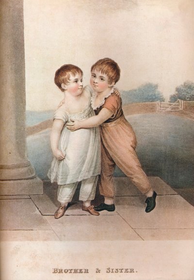 Bror og søster, c1700-tallet af Unbekannt