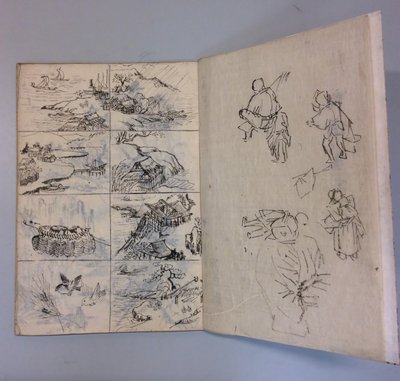 Pensel- og Tuschtegninger efter Liv og Malerier, 1895. af Unbekannt