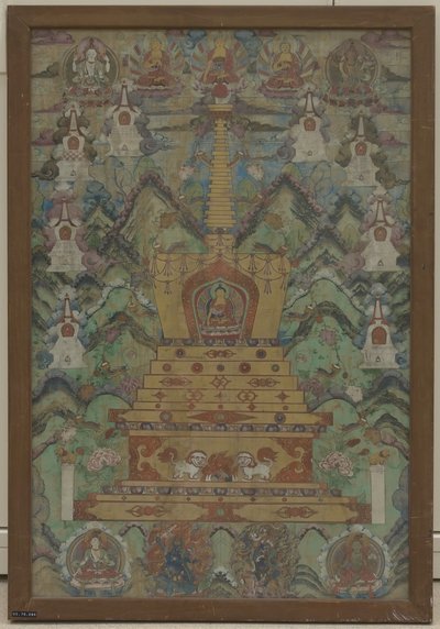 Buddha Within a Stupa, 16.-17. århundrede. af Unbekannt
