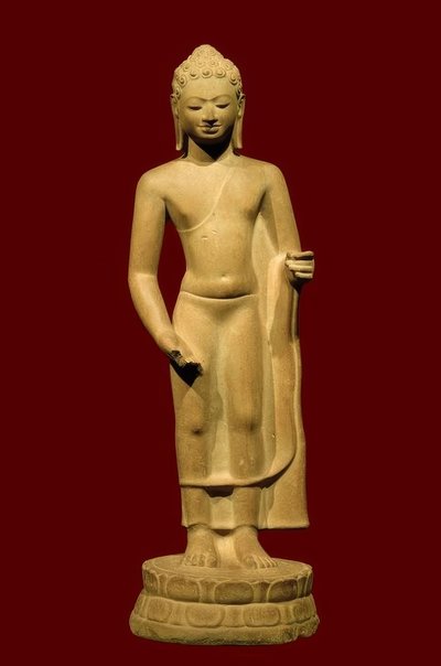 Buddha Cambodja, før-Angkor periode, 7. århundrede af Unbekannt