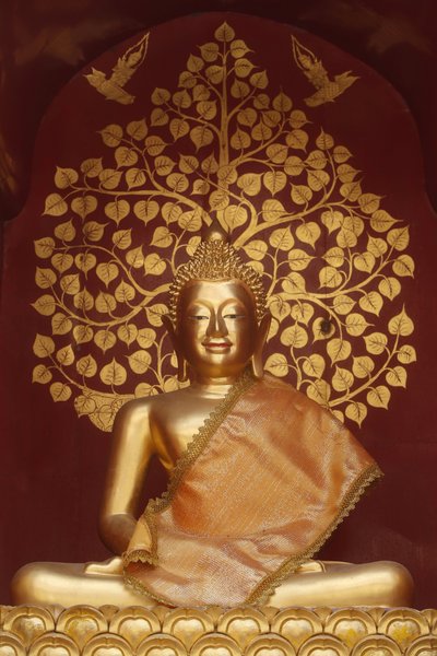 Buddha-statue i Wat Phan On, Chiang Mai. Thailand af Unbekannt