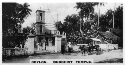 Buddhisttempel, Ceylon, c1925 af Unbekannt