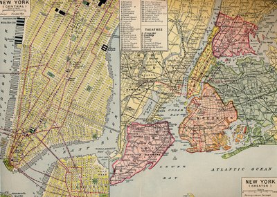 Business Center i New York ved Seaward End af Manhattan og omegn, c1930